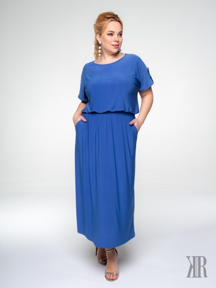 Платье женское 1616(голубой)