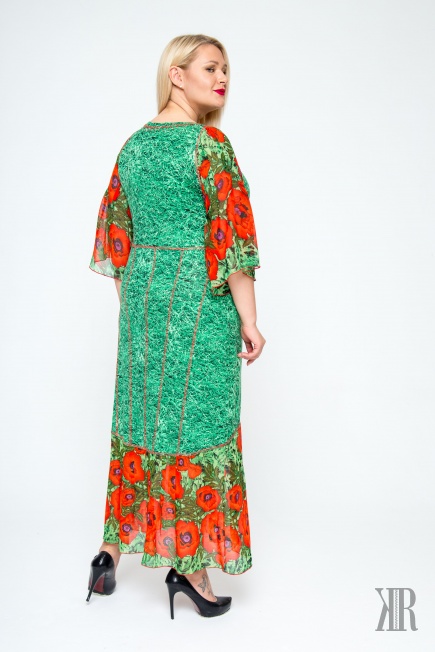 Платье женское 0519(зелёный)