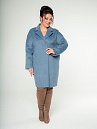 Пальто женское 7716(голубой)