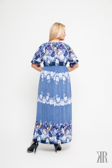 Платье женское 0585(голубой)