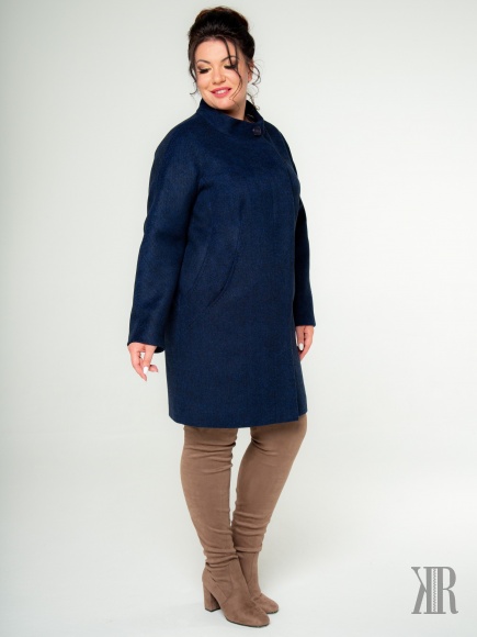 Пальто женское 7715(синий)