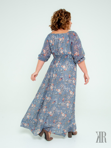 Платье женское 1650(голубой)