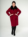 Пальто женское 7719(бордовый)