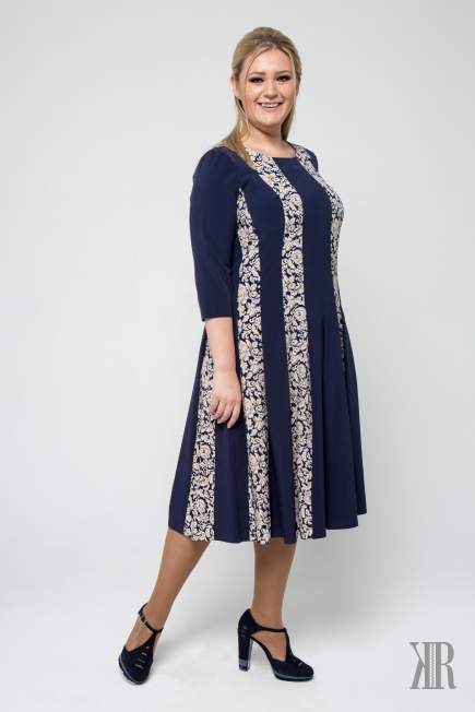 Платье женское 1525(синий)