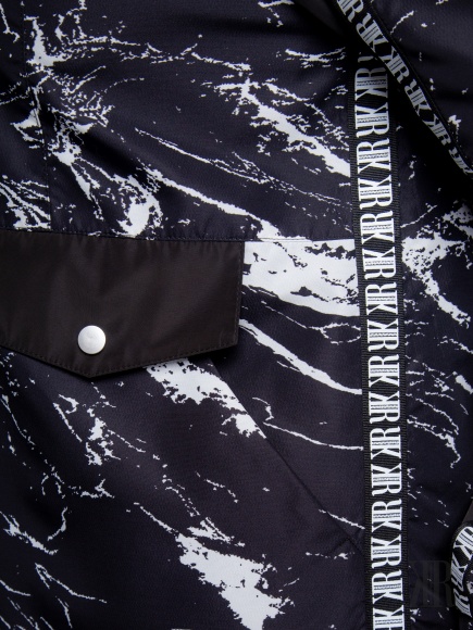 Куртка женская 7724(черно-белый)