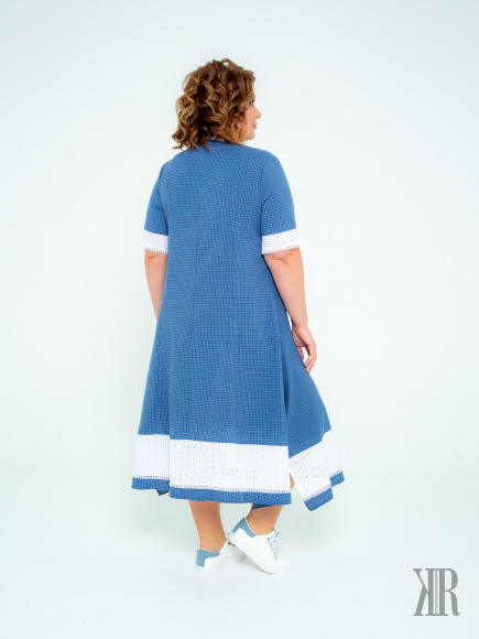 Платье женское 1638(голубой)