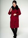 Пальто женское 7719(бордовый)