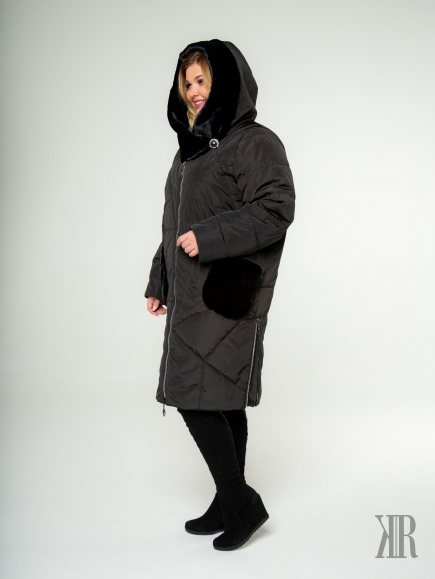 Пальто женское 7709(чёрный)